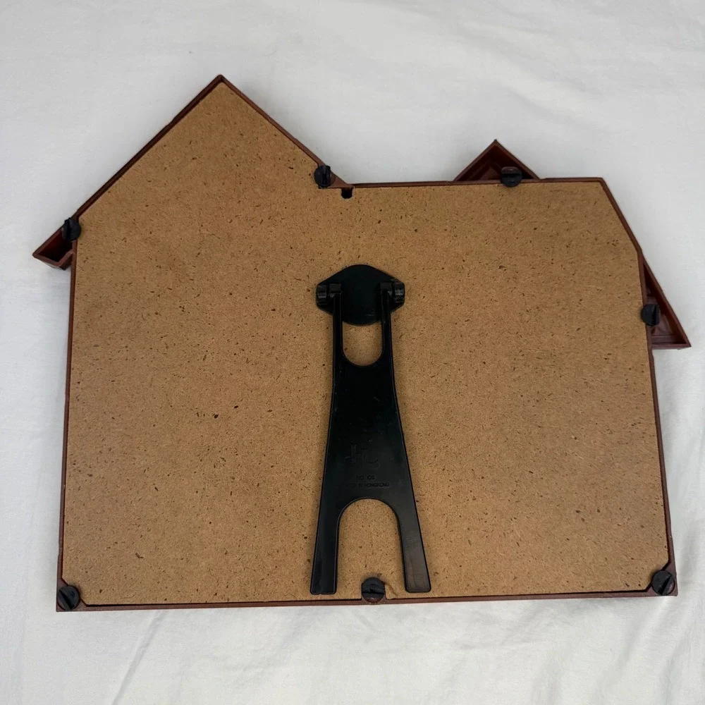 Vintage HL No 102 Victorian House Multi Photo Frame Brown 5 Openings Hong Kong
